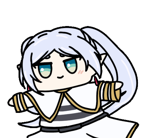 Animation de Frieren qui tourne